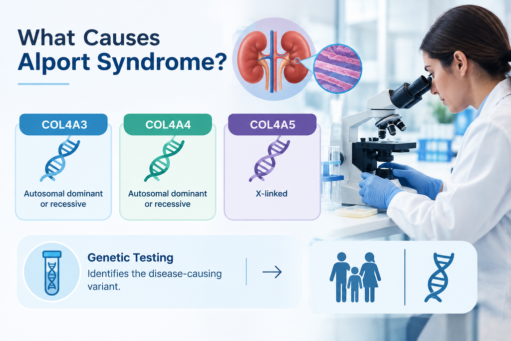 Alport Syndrome: Symptoms, Causes and Kidney Care 1 Alport Syndrome Genetics